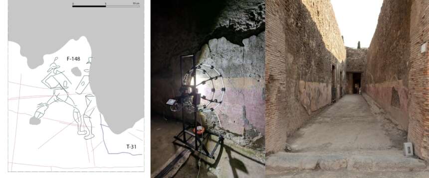Pompei, nuove scoperte nei corridoi dei teatri e ancora meraviglie tra scene di guerra e storie d’amore nei graffiti