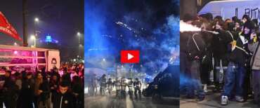 Scontri e tensioni al corteo di Askatasuna nel Capodanno di Torino