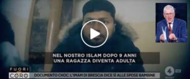Spose bambine, le dichiarazioni choc dell’imam di Brescia e l’ira di Mario Giordano da “Fuori dal coro” su Rete 4