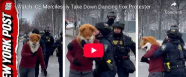 Si traveste da volpe e blocca il traffico per ballare: la polizia lo placca e lo arresta. Protesta folle negli Usa (video)