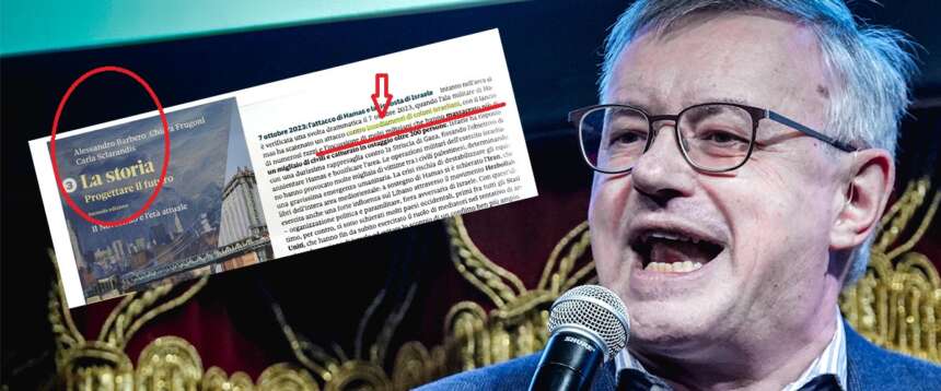 Figuraccia di Barbero: clamoroso errore da penna rossa anche sul suo manuale scolastico