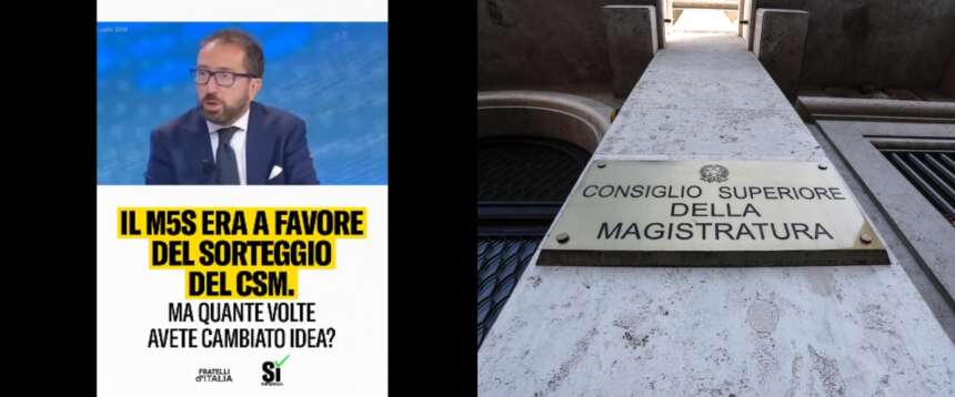 Giustizia, grillini smemorati. Quando Bonafede tifava per il sorteggio del Csm: “Basta con le correnti” (video)