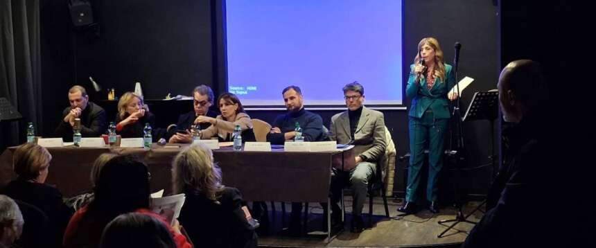 Un momento del convegno “Fili di luce” promosso dal Dipartimento pari opportunità di FdI Roma