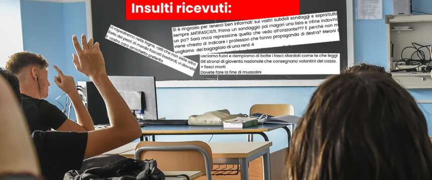 Piovono insulti e minacce contro Azione studentesca: “Vi rispediamo nelle fogne”