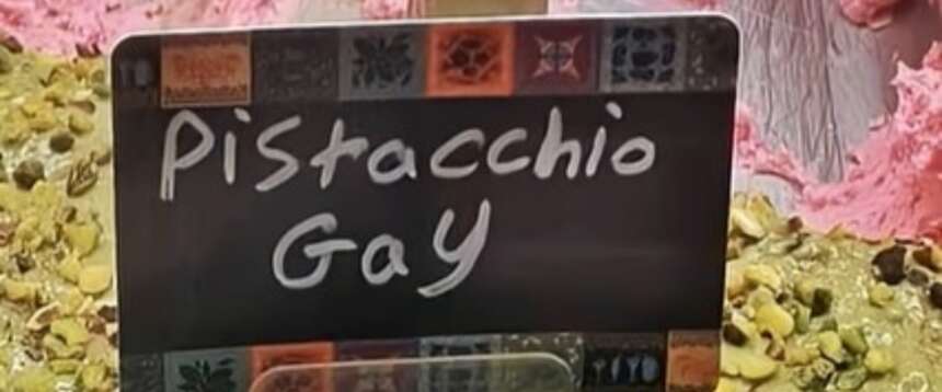 Gelateria propone il gusto “pistacchio gay”, il mondo Lgbtq+ s’infuria. La replica del gestore