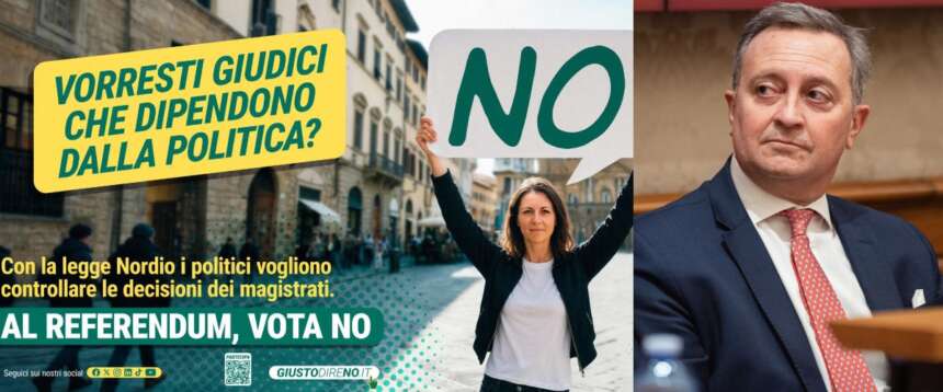 Il contestato manifestato della campagna per il No al referendum; Felice Giuffrè