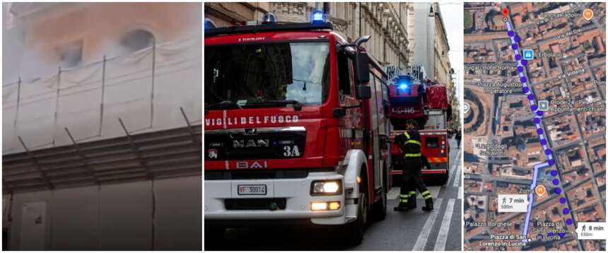 Paura in centro a Roma: incendi in due chiese su via del Corso, evacuati i fedeli (video)