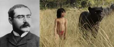 Rudyard Kipling e una scena del film Disney “Il libro della Giungla”