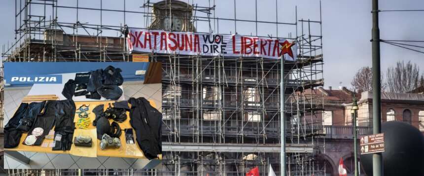 Askatasuna, già 24 fogli di via e oltre 700 persone controllate: sequestrati bastoni, chiavi inglesi, coltelli