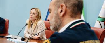 Giorgia Meloni è arrivata a Niscemi. In foto, la riunione già svolta a Roma sui danni provocati dal maltempo