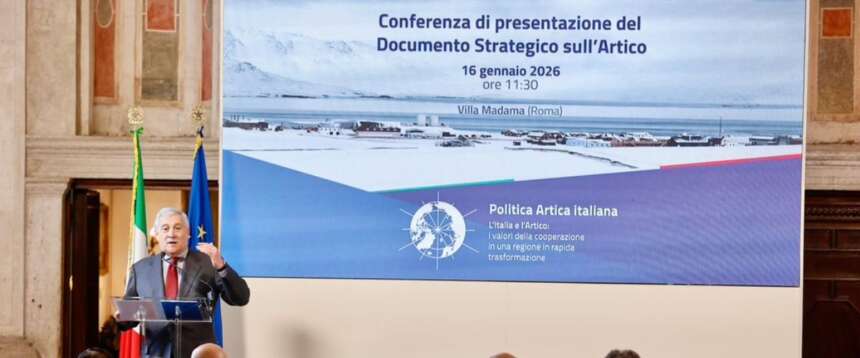 Il ministro Tajani alla presentazione della nuova strategia dell’Italia per l’Artico