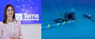 L’Ad di Terna, Giuseppina Di Foggia. Un momento della posa del Tyrrhenian Link