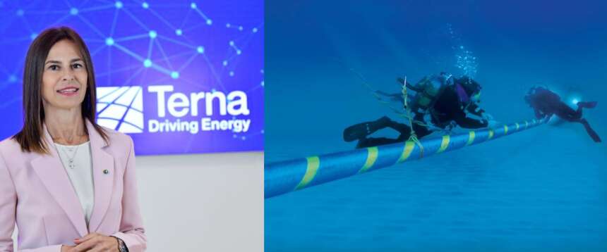 L’Ad di Terna, Giuseppina Di Foggia. Un momento della posa del Tyrrhenian Link