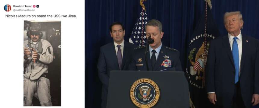 Trump: “Il dittatore Maduro è andato, l’occidente è più sicuro. Gestiremo il paese fino a una transizione giusta”