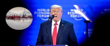 Trump mattatore a Davos : “Ci serve quel pezzo di ghiaccio. Potrei usare la forza, ma non lo farò”
