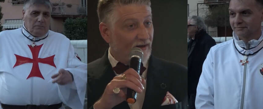 Il ministro Giuli e i Templari “maledetti” da Travaglio. La visita agli “scomunicati” indigna “Il Fatto”