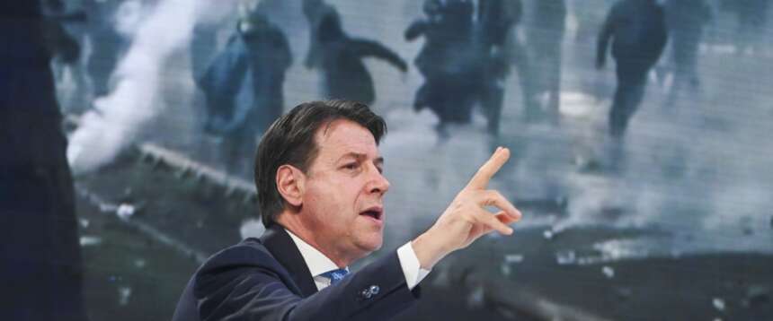 Giuseppe Conte a L’Aria che tira tra dimenticanze e propaganda