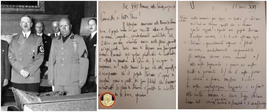 Ritrovate le lettere inedite di Mussolini sull’incontro con Hitler e un carteggio con d’Annunzio: erano sul mercato nero