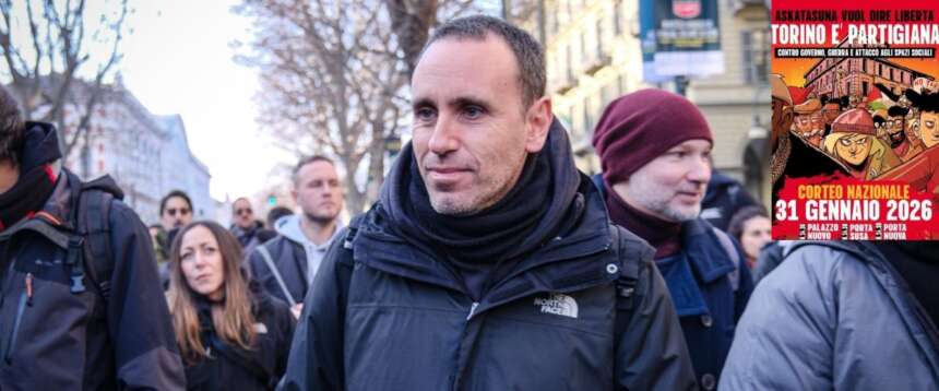 Zerocalcare e la sua locandina brand per il corteo pro Askatasuna di Torino