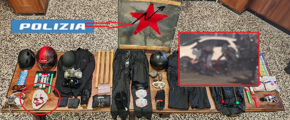 askatasuna la svolta arrestato il martellatore ecco chi 232 trovati laser stelle br e maschere da clown da Secoloditalia.it askatasuna la svolta arrestato il martellatore ecco chi 232 trovati laser stelle br e maschere da clown