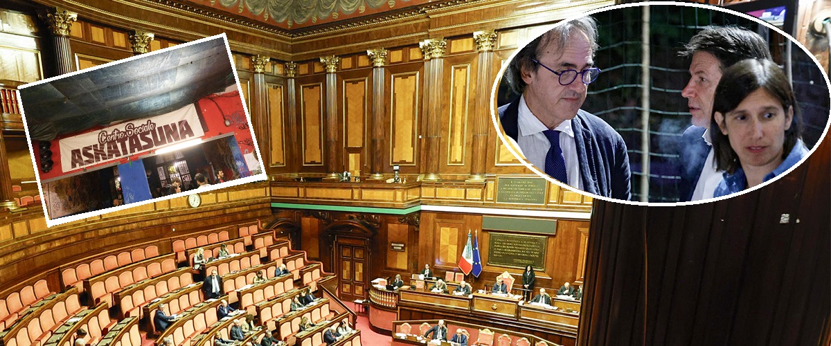 Askatasuna, linea dura: fermo preventivo. Schlein umiliata da Conte: “Mozione unitaria, ma l’ha scritta il M5s…”