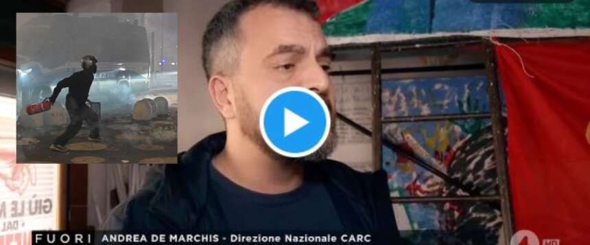 Il comunista dei Carc sbeffeggia l’agente preso a martellate: “Rambo che gli ha detto male”. Le parole agghiaccianti (video)