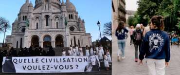 Due manifestazioni del Collettivo Nemesis. Foto dal sito del Collettivo