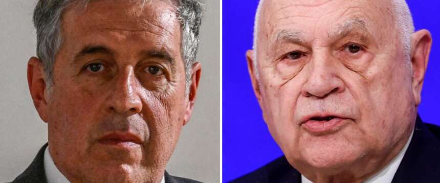 Il pm Nino Di Matteo; il ministro della Giustizia, Carlo Nordio