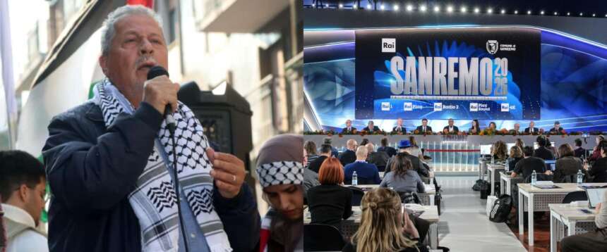 Gli amici di Hannoun manifestano pure contro Sanremo: Dalla Rai censura preventiva