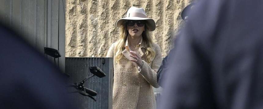 Maria Rosaria Boccia all’ingresso del tribunale di Roma