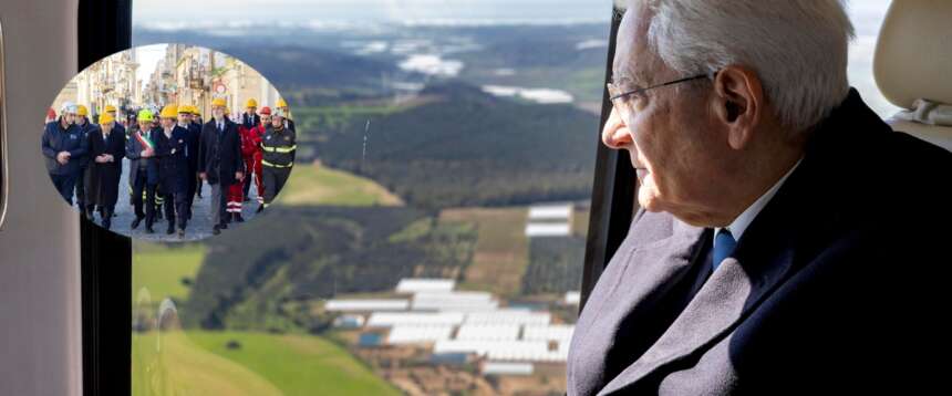 Mattarella visita a sorpresa Niscemi. L’emozione degli sfollati: “Grazie presidente, non ci abbandoni”