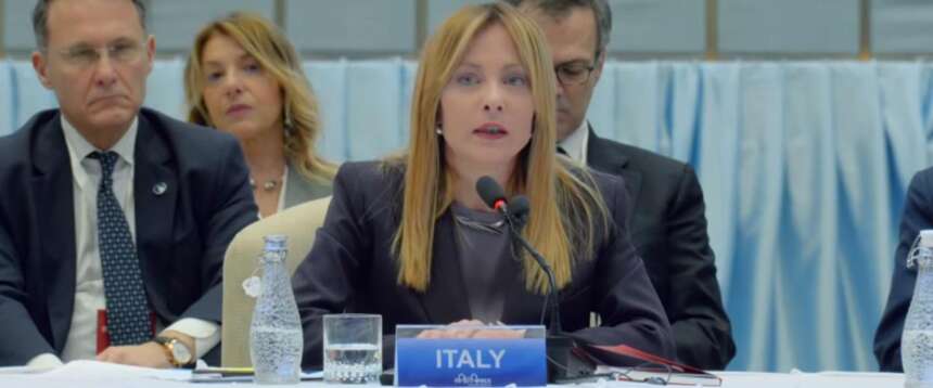 La premier Giorgia Meloni al vertice Italia-Africa