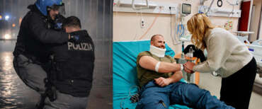 Lo Stato abbraccia i suoi eroi, Meloni in visita dagli agenti feriti: non è stata una protesta, si chiama tentato omicidio (video)