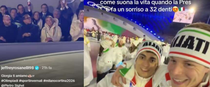 “Giorgia ti amiamo”: su tik tok spopola il video degli atleti azzurri Rosanelli e Sighel