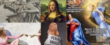 Meloni angelo monopolizza i social: è pioggia di meme, dalla Gioconda alla Cappella Sistina