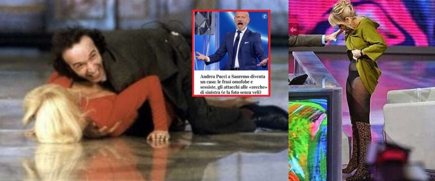 Pucci censurato dalla sinistra che ride per chi parla di “patonza” (Benigni) o si mette in mutande (Littizzetto)