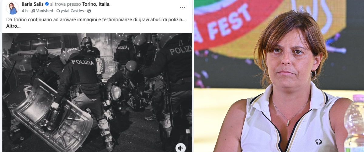 L’ultimo delirio di Ilaria Salis che tifa per Askatasuna. Per lei “lo schifo” l’hanno fatto i poliziotti