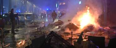 Torino devastata durante il corteo per Askatasuna