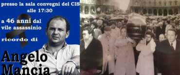 Ricordo di Angelo Mancia ucciso dalla violenza rossa. 46 anni senza giustizia. Appuntamento al Cis (ore 17,30)