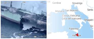 “Rischi enormi da Artic Metagaz, può esplodere”: allarme di Mantovano sulla petroliera russa alla deriva nel Mediterraneo