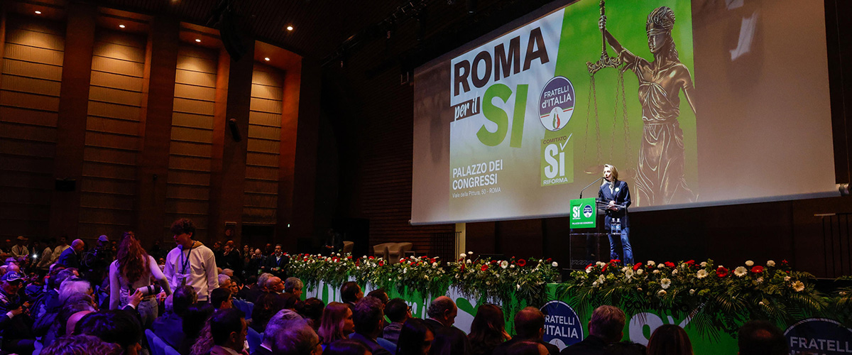 Fratelli di Sì, la spinta di Arianna Meloni: “Riforma storica, noi da sempre con giudici eroi come Falcone e Borsellino”