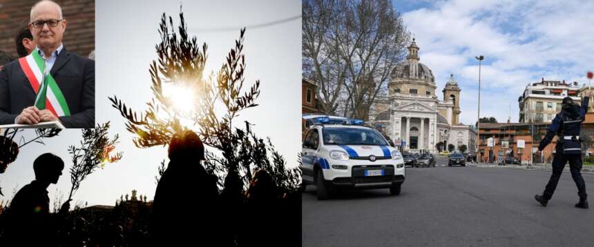 Gualtieri e la domenica ecologica nella domenica delle palme: fedeli bloccati e green omaggiato