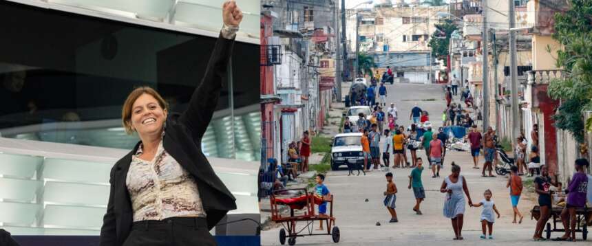 Ilaria Salis a pugno chiuso celebra il comunismo a Cuba e imbarazza l’Europa