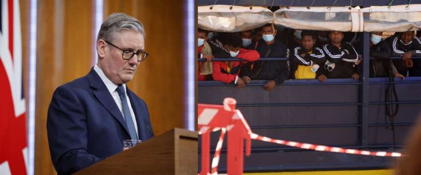 Gran Bretagna, il governo Starmer darà migliaia di sterline ai clandestini che lasceranno il Paese