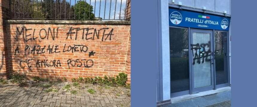 Violenza anarchica, minacce a Meloni e alla sede di FdI a Bologna