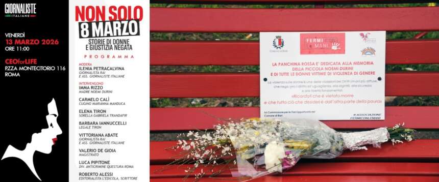 “Non solo 8 marzo. Storie di donne e giustizia negata”: a Roma l’iniziativa di Giornaliste Italiane