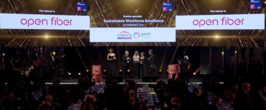Open Fiber entra nella top 10 delle migliori aziende in cui lavorare in Italia e vince anche un premio speciale