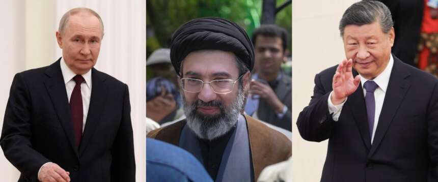 Vladimir Putin, Mojtaba Khamenei, Xi Jinping