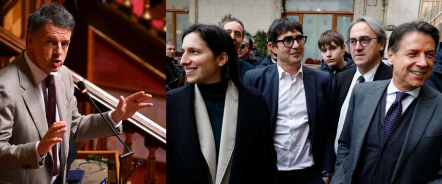 Conte rovina a Elly la festa per il No: lanciata l’Opa sul campo largo. E Renzi fa il gufo: “Giorgia farà la mia fine”