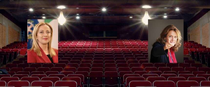 Referendum, insulti della sinistra per un invito a teatro alla Meloni. Se sostieni il Sì sei un fascista…